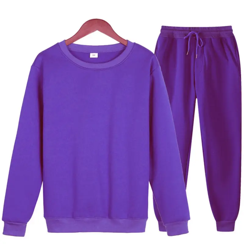 Men Grey Sweatshirt Set 2021 Spring Loose Fit - Image 7