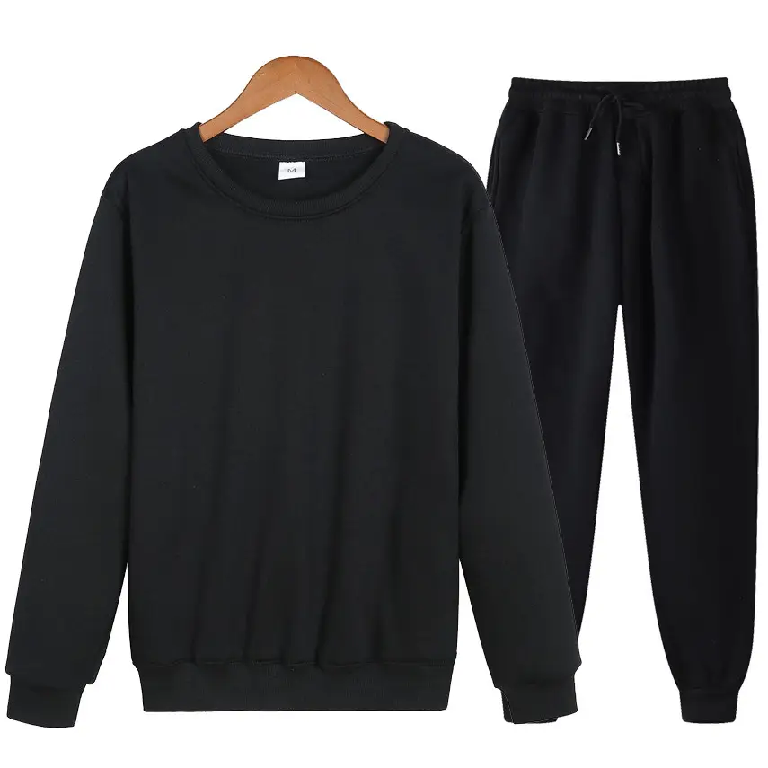 Men Grey Sweatshirt Set 2021 Spring Loose Fit - Image 9