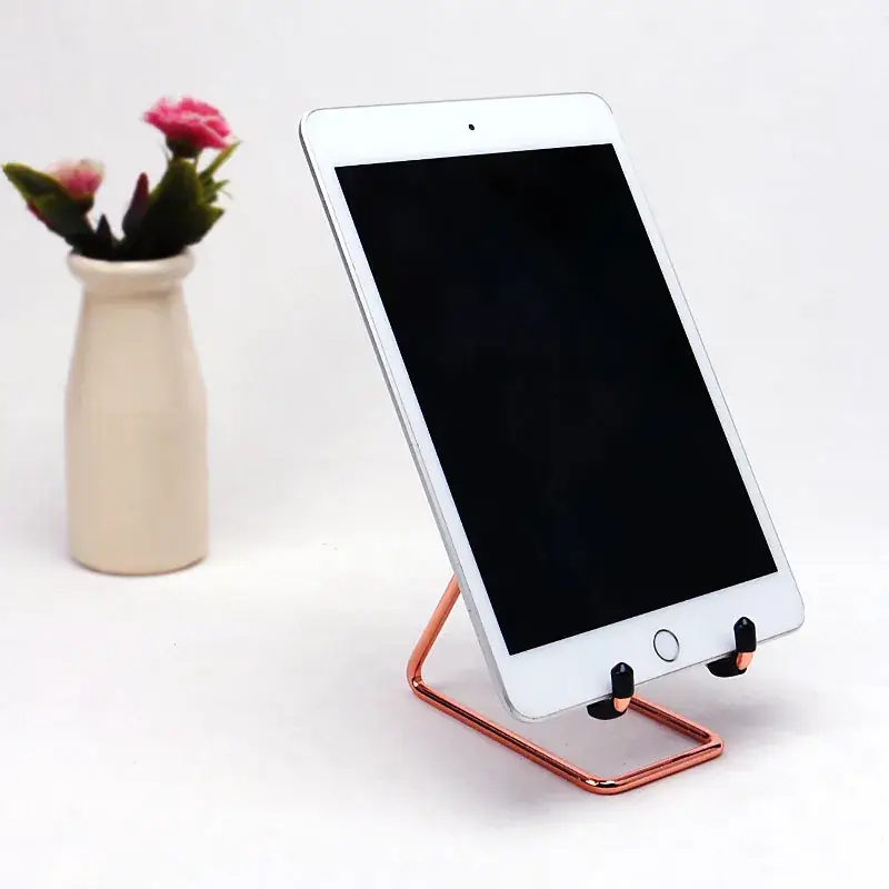 Green Metal Mobile Phone Stand with Wire Forming Design - Image 7