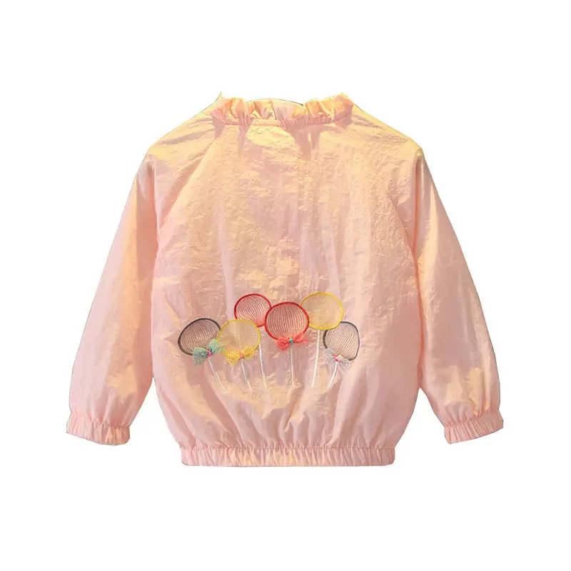 Pink Embroidered Jacket for Girls Spring Autumn 2025 Medium Large - Image 7