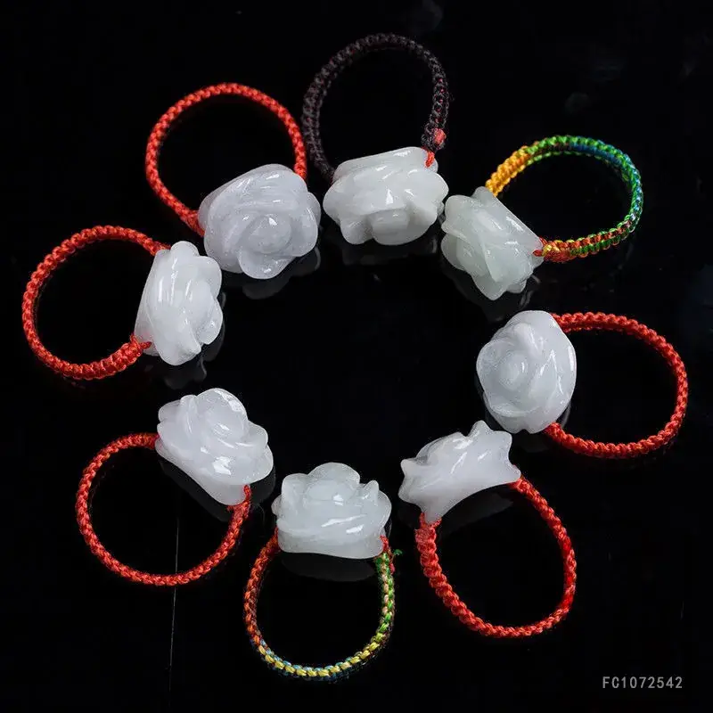 Guan Yu Jade Ring Flower Design for Women - Image 3