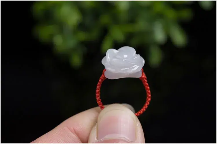 Guan Yu Jade Ring Flower Design for Women — feature 15