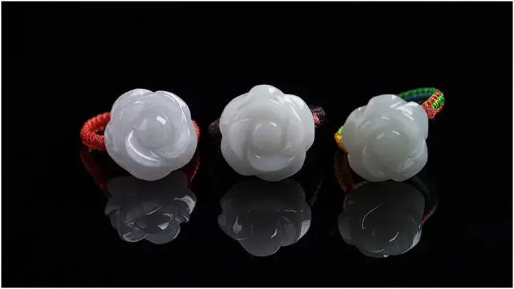 Guan Yu Jade Ring Flower Design for Women — feature 16