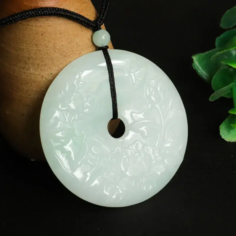 Guanyu Jade Pendant White A-Grade Wealth Peace - Image 3