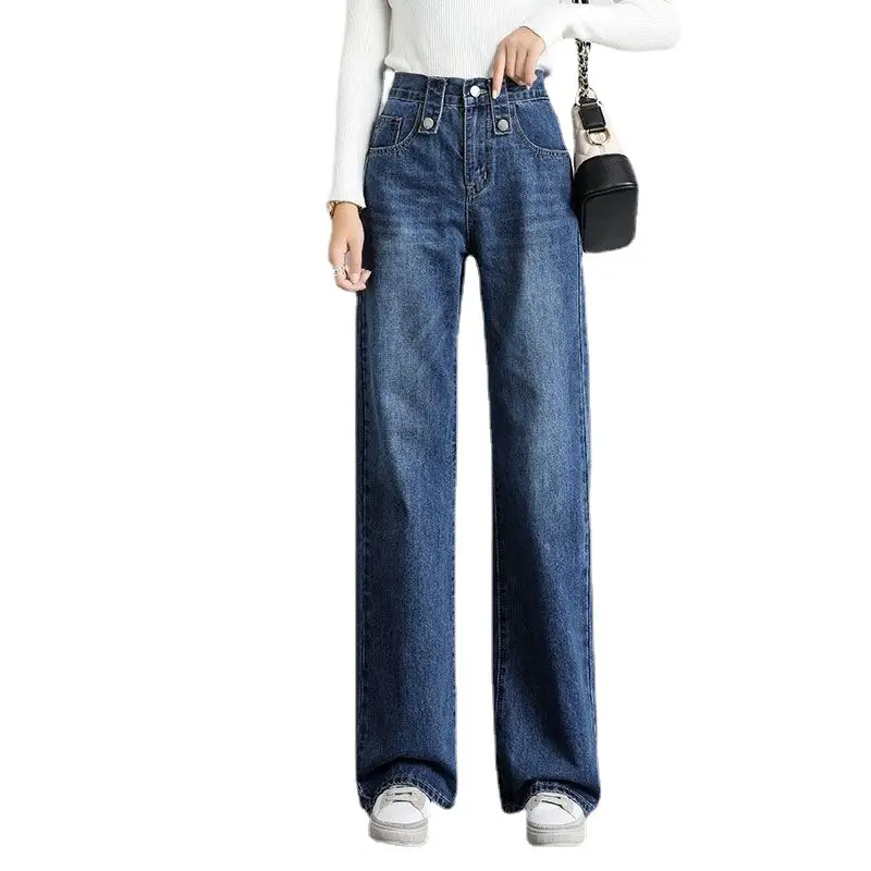 Women Denim High Waist Relaxed Fit Jeans 2023 - Image 5