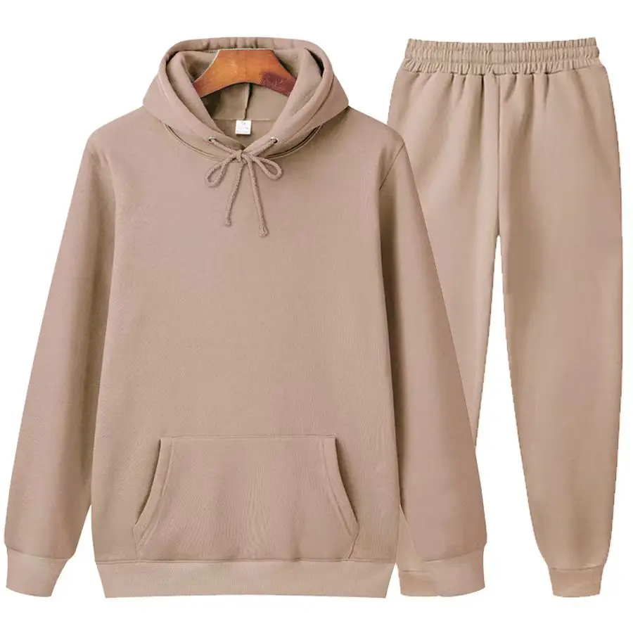 Men Pink Hoodie Pants Set Hoodie Pants