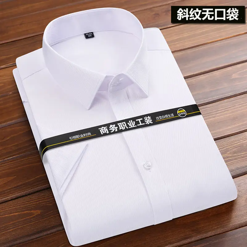 Men's Pink Long Sleeve Plain Shirt with Pockets - Image 98