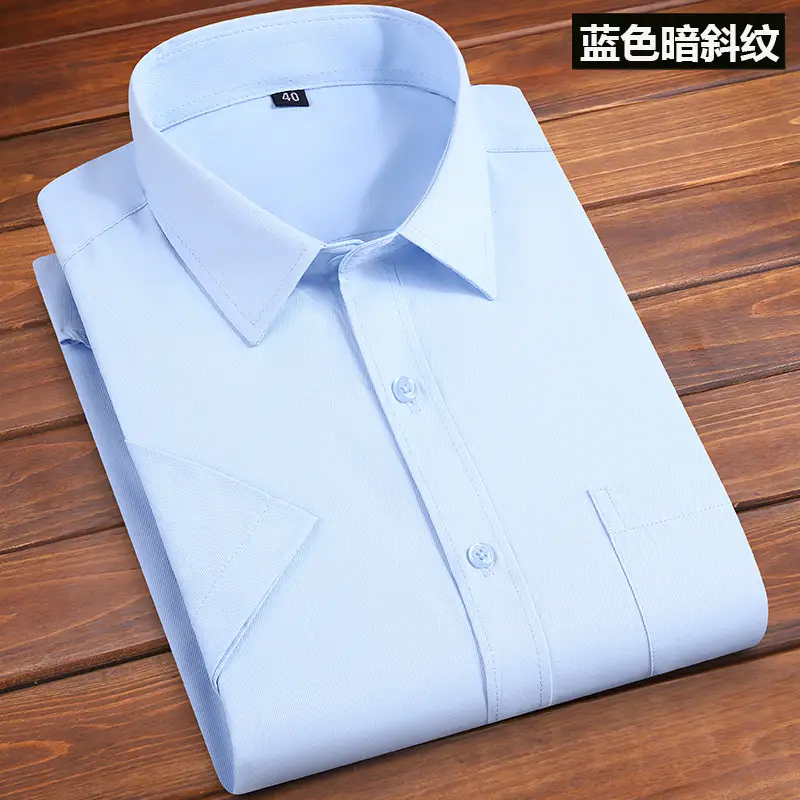 Men's Pink Long Sleeve Plain Shirt with Pockets - Image 112