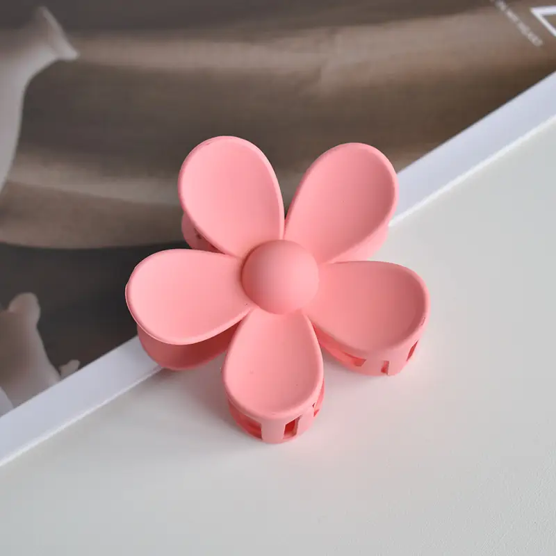 Green Flower Hair Clip for Women Neck