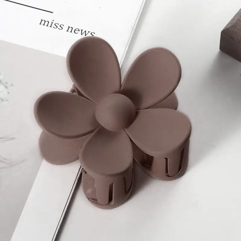 Green Flower Hair Clip for Women Neck