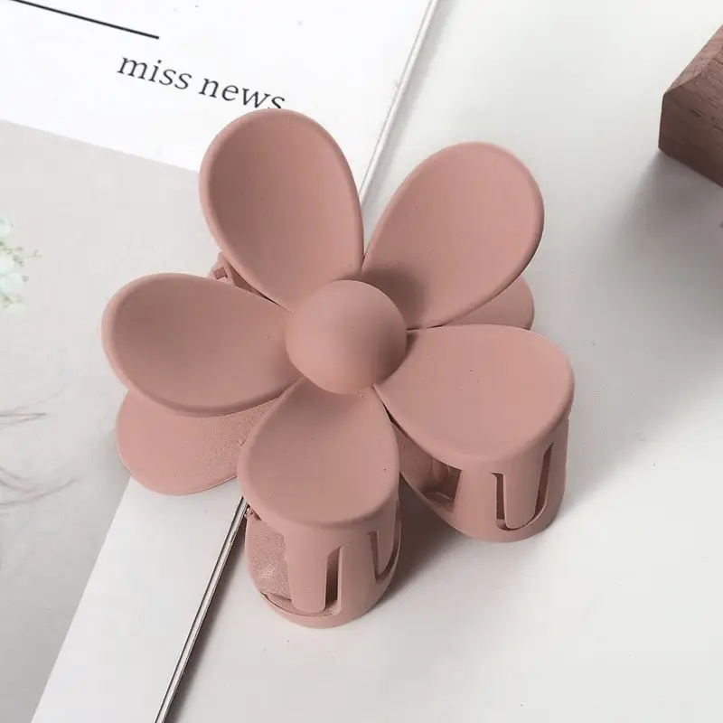 Green Flower Hair Clip for Women Neck