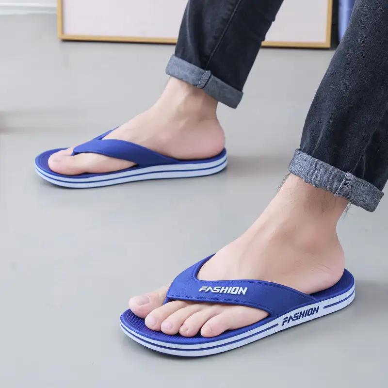Autumn and Summer Home Indoor and Outdoor Comfortable PVC Sandals and Slippers Outdoor Beach Daily Leisure Fashion Men's Flip Flops - Image 6