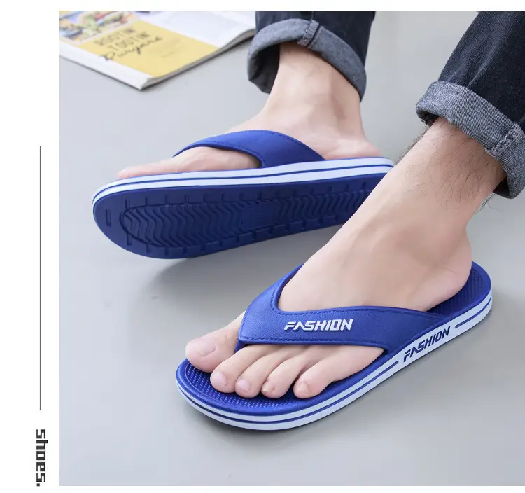 Autumn and Summer Home Indoor and Outdoor Comfortable PVC Sandals and Slippers Outdoor Beach Daily Leisure Fashion Men's Flip Flops — feature 11