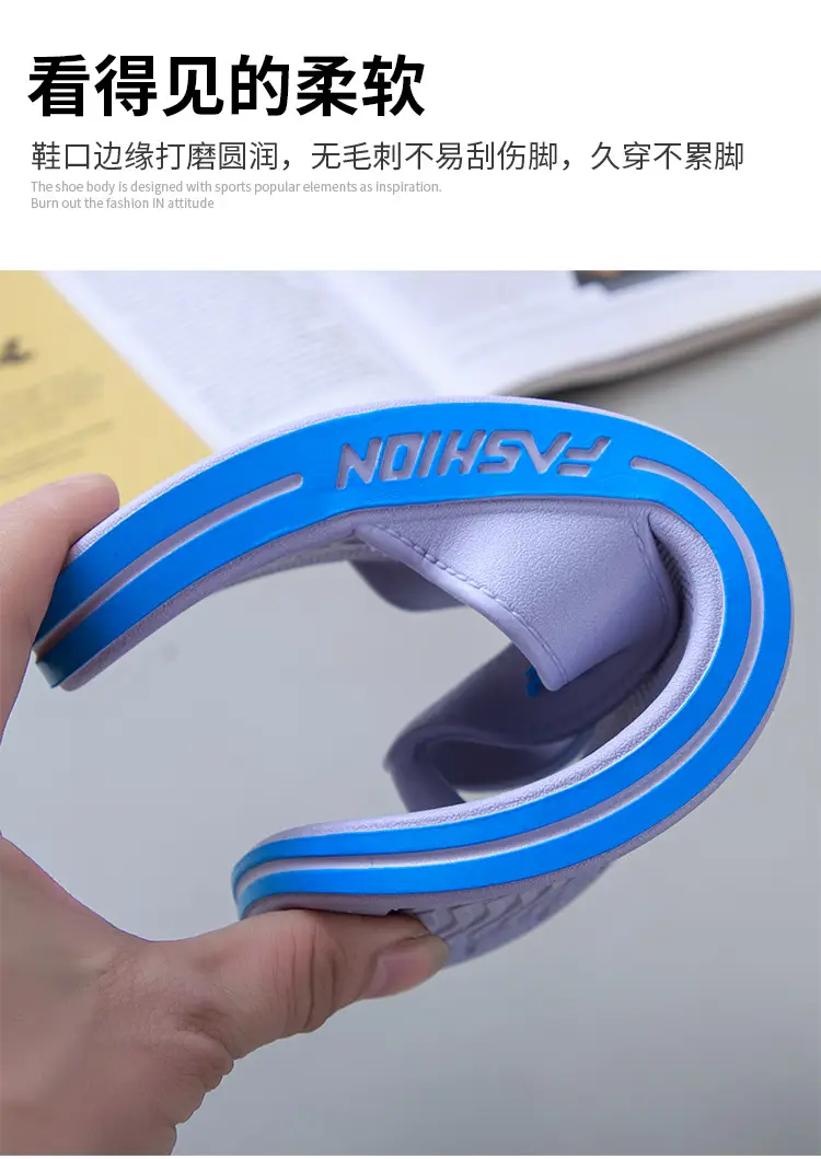 Autumn and Summer Home Indoor and Outdoor Comfortable PVC Sandals and Slippers Outdoor Beach Daily Leisure Fashion Men's Flip Flops — feature 4