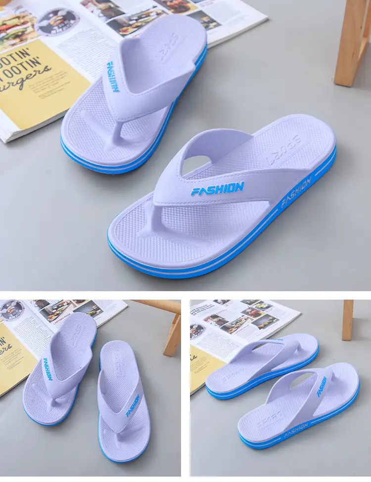 Autumn and Summer Home Indoor and Outdoor Comfortable PVC Sandals and Slippers Outdoor Beach Daily Leisure Fashion Men's Flip Flops — feature 9