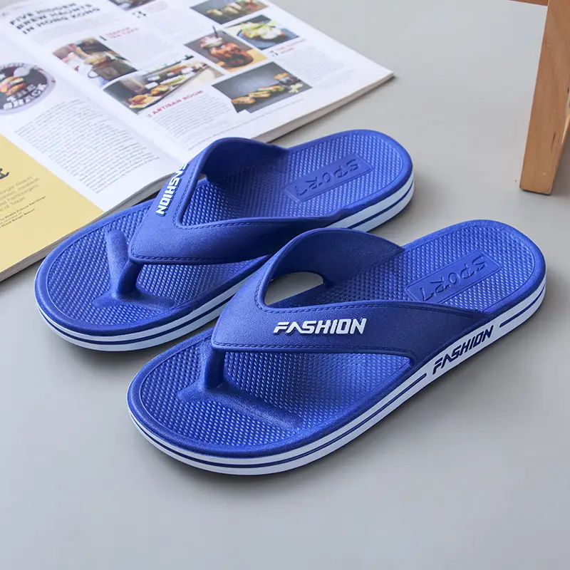 Autumn and Summer Home Indoor and Outdoor Comfortable PVC Sandals and Slippers Outdoor Beach Daily Leisure Fashion Men's Flip Flops - Image 2