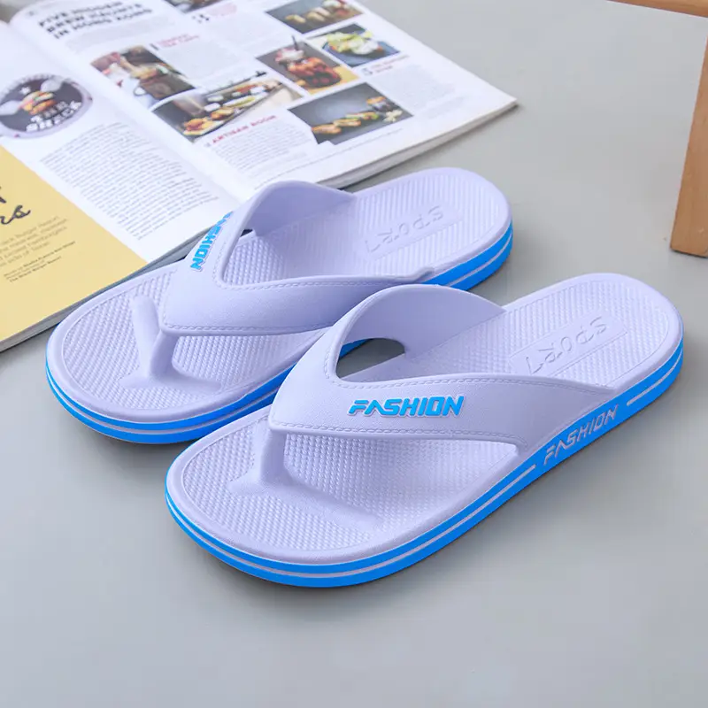 Autumn and Summer Home Indoor and Outdoor Comfortable PVC Sandals and Slippers Outdoor Beach Daily Leisure Fashion Men's Flip Flops - Image 3