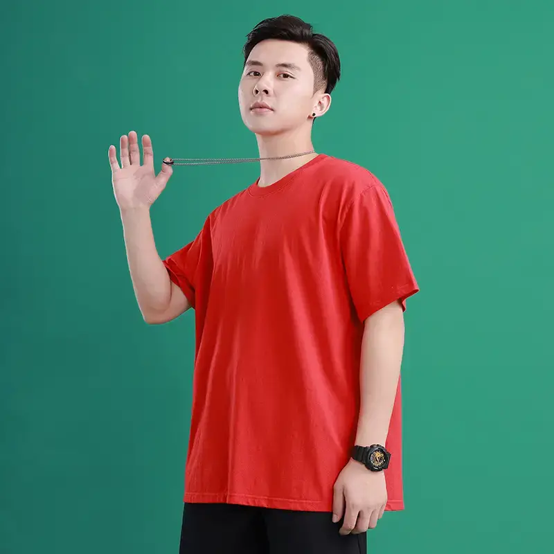 Men's Light Blue Loose Fit T-Shirt Summer Wear