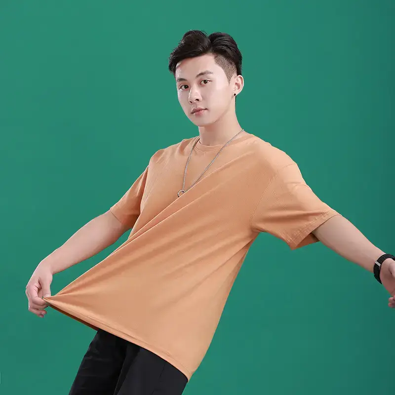 Men's Light Blue Loose Fit T-Shirt Summer Wear