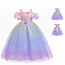 Halloween Mermaid Mesh Sequins Dress Princess Dress — feature 7