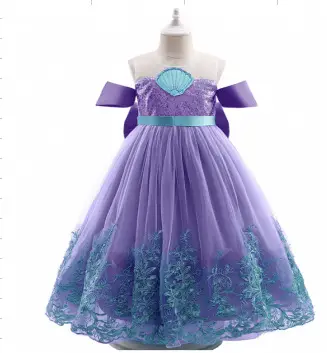 Halloween Mermaid Mesh Sequins Dress Princess Dress