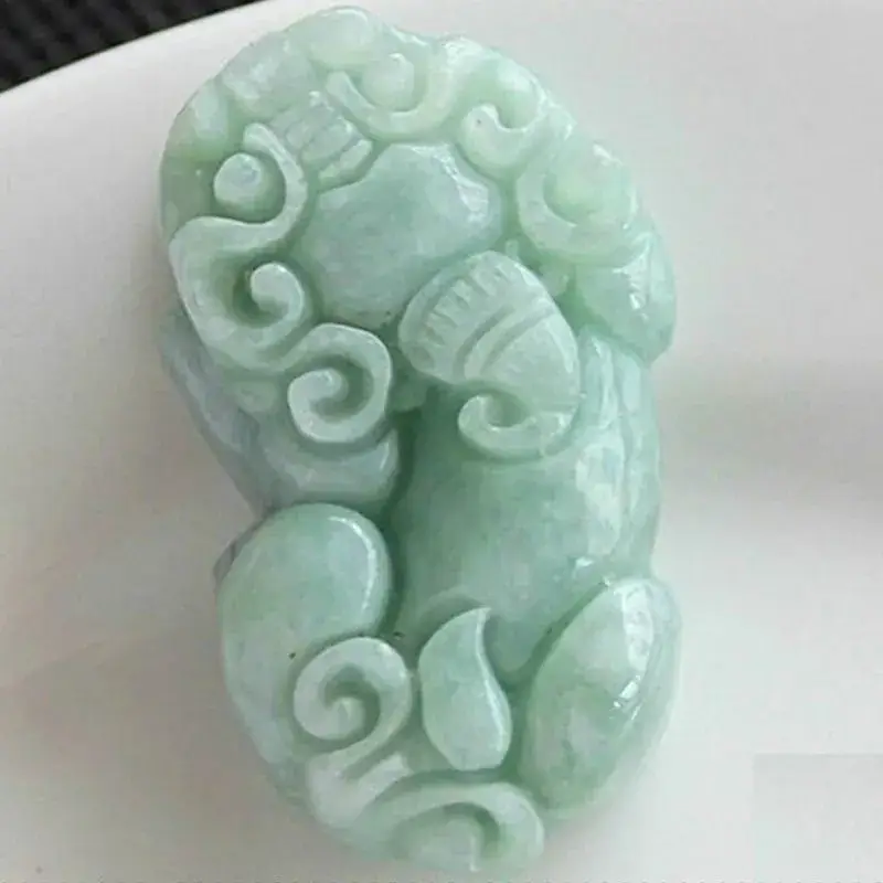 Guan Yu Natural Jade Pendant Pixiu Ornament - Image 5