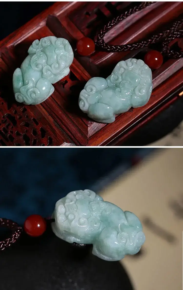 Guan Yu Natural Jade Pendant Pixiu Ornament — feature 7