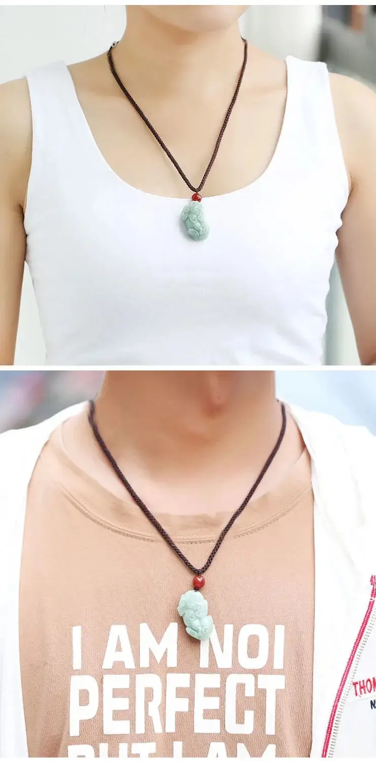 Guan Yu Natural Jade Pendant Pixiu Ornament — feature 8
