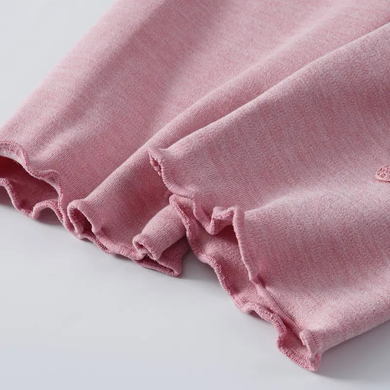 Girls' Pink Velvet Leggings Winter Warm Pants - Image 5