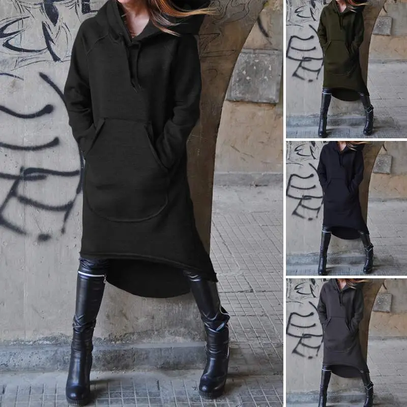 2023 Fleece Hooded Long Coat Women 4-Crime 8" - Image 4