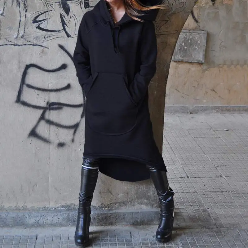 2023 Fleece Hooded Long Coat Women 4-Crime 8" - Image 5