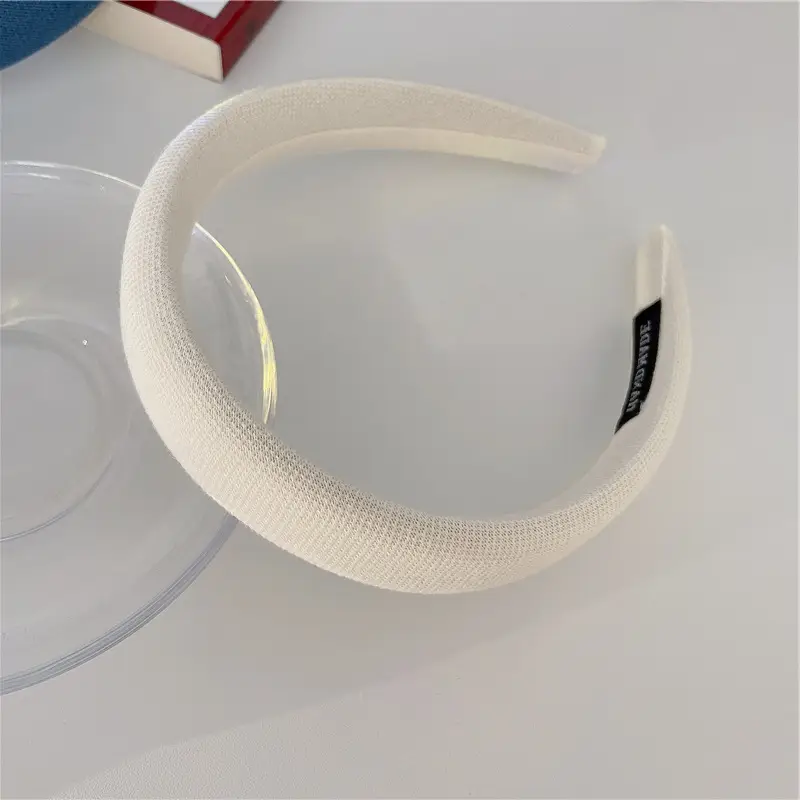 Soft Waxy Knitted Hairband in Blue Sweet Headband Pad - Image 3