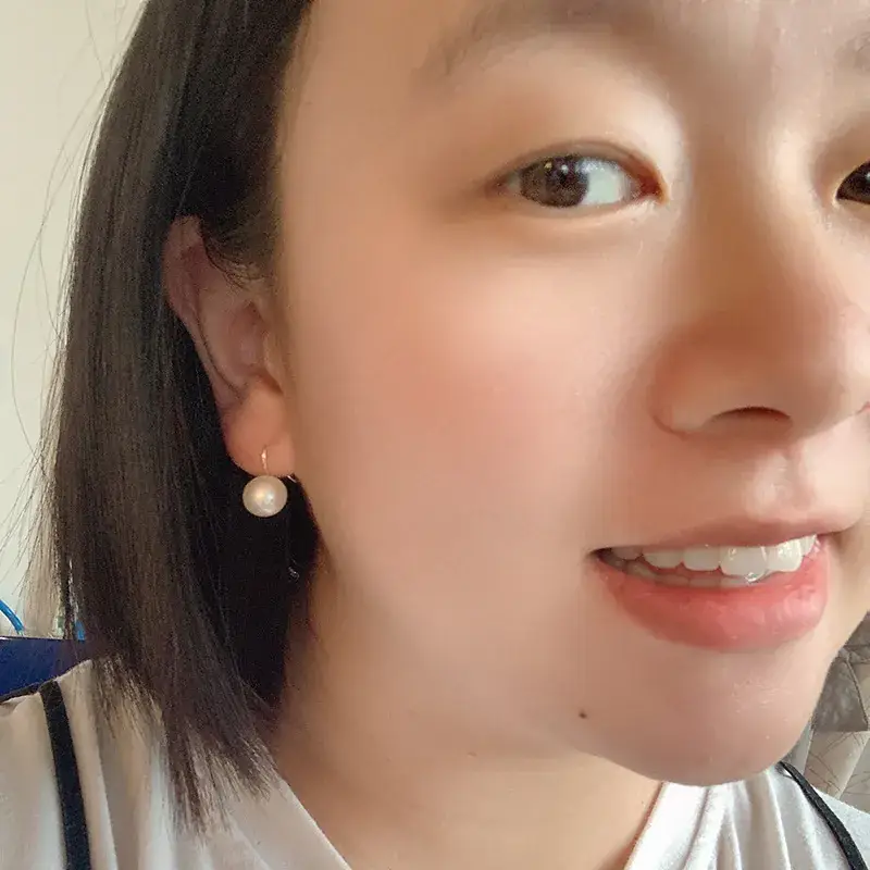 S925 Pearl Earrings for Women 8mm Hypoallergenic - Image 5