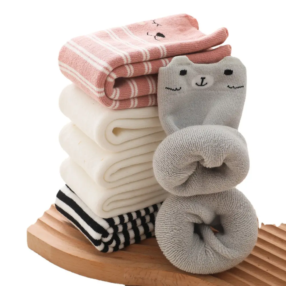 21 Winter Baby Socks Cartoon Animal Terry Warm 0-3Y - Image 11