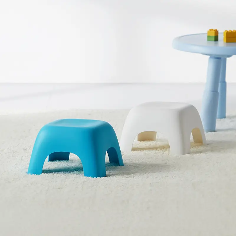 Children's Four-Legged Colorful Stool Non-Slip Thickened Plastic - Image 11