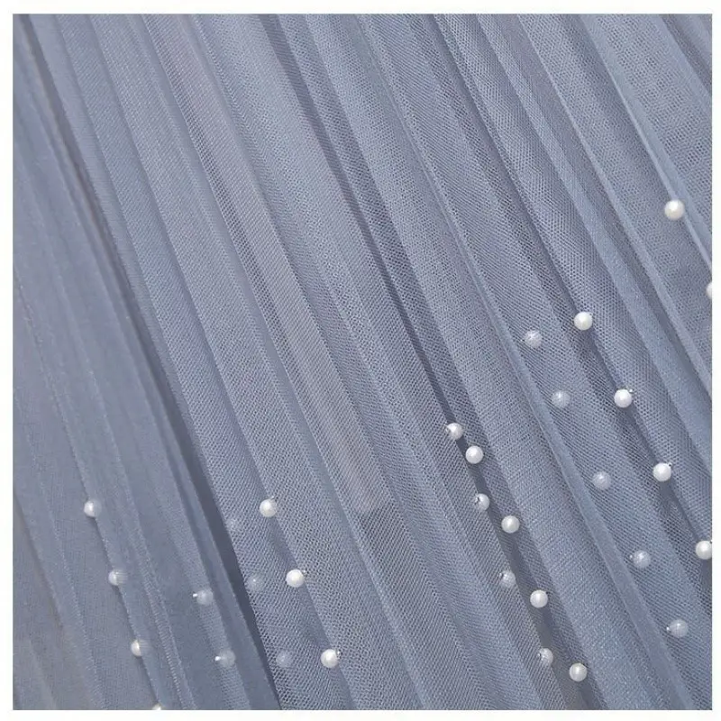 Plus Size Beaded Pleated Skirt for Chubby Women - Image 7