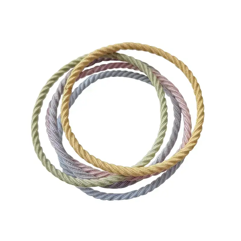Black Elastic Rubber Hair Rope for Women