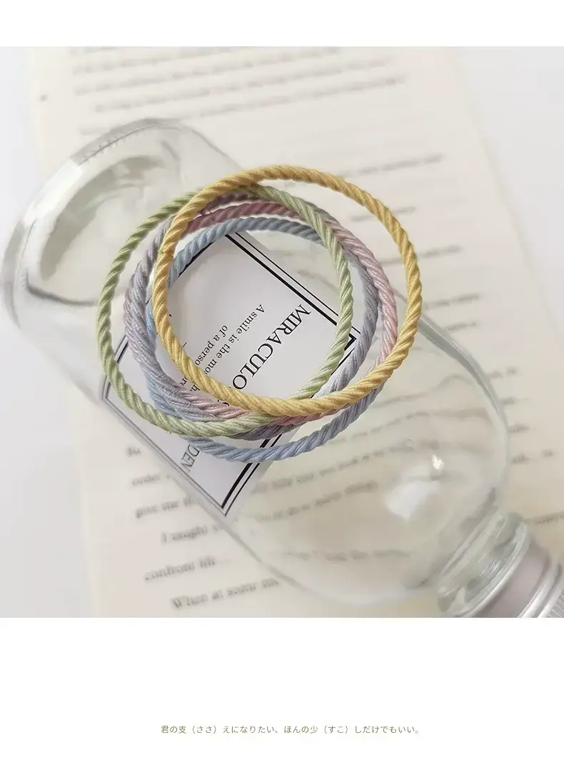 Black Elastic Rubber Hair Rope for Women — feature 10