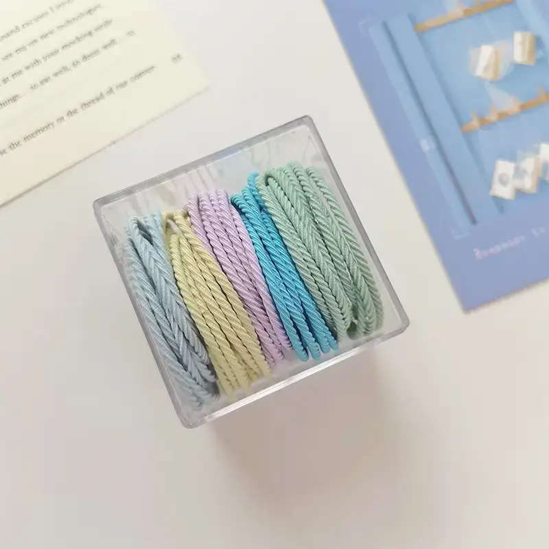 Black Elastic Rubber Hair Rope for Women