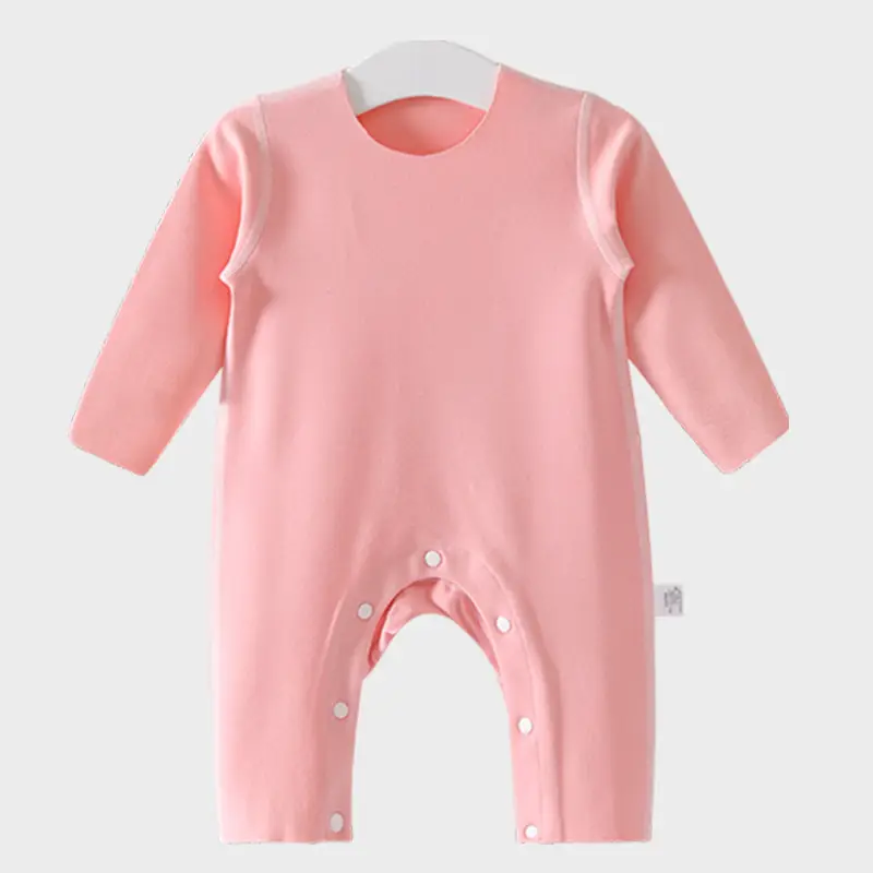 Baby Velvet Sheath Jumpsuit Pink Newborn Warm - Image 4
