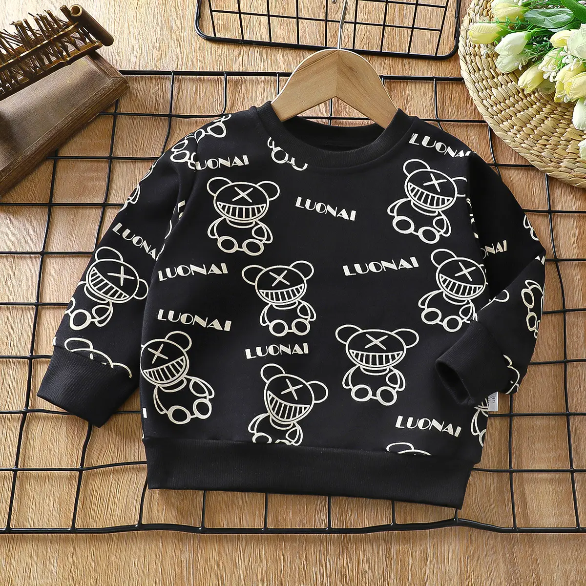 Red Rainbow Graphic Kids Sweatshirt 2025 Cotton - Image 10