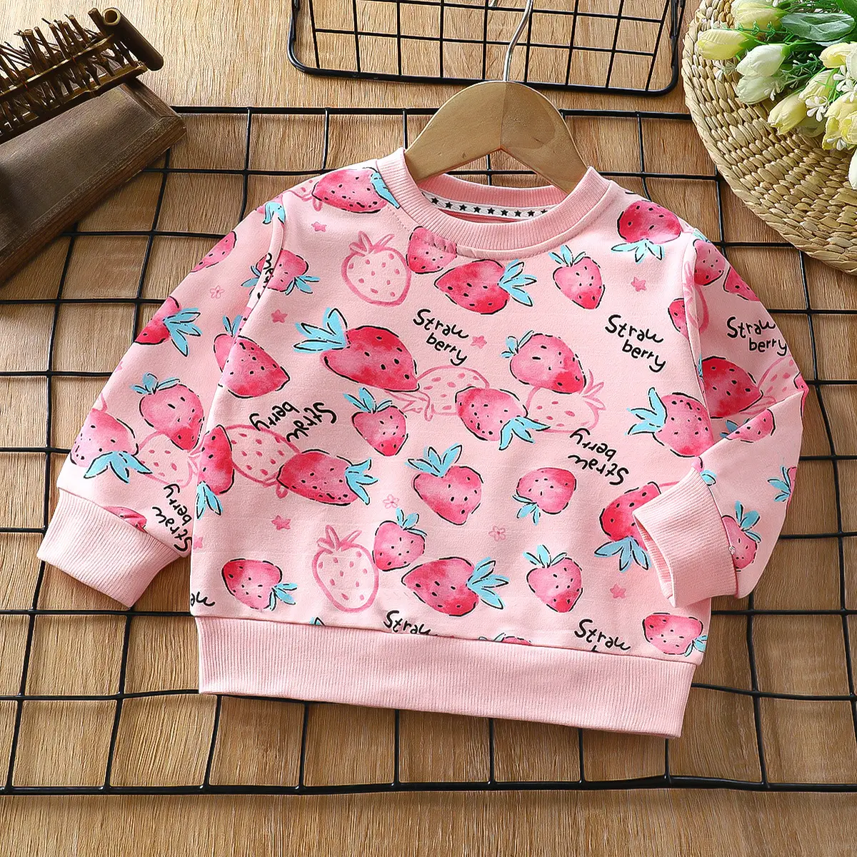 Red Rainbow Graphic Kids Sweatshirt 2025 Cotton - Image 6