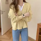 Women V-Neck Sleeveless Knit Vest Pullover — feature 7