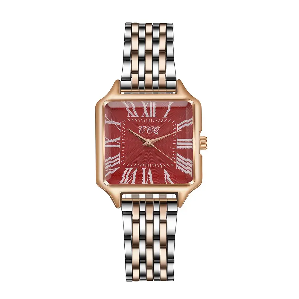 Women's Quartz Watch with Rose Gold Case & Steel Band