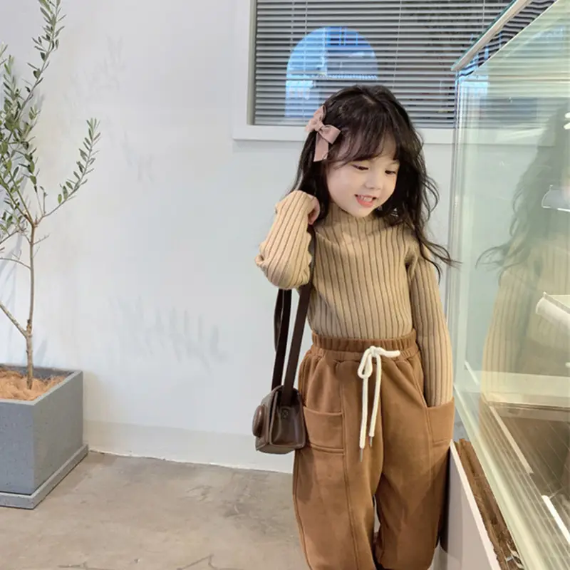 Girls Knitted Shirt Black Sweater Baby 2026 - Image 4