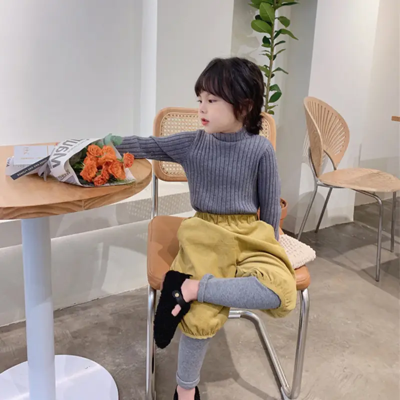 Girls Knitted Shirt Black Sweater Baby 2026 - Image 5