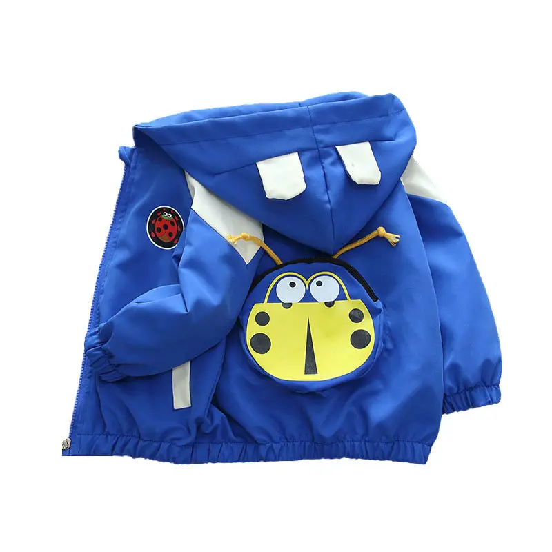 Blue Minion Hooded Zipper Coat for Boys Spring 2025 - Image 7
