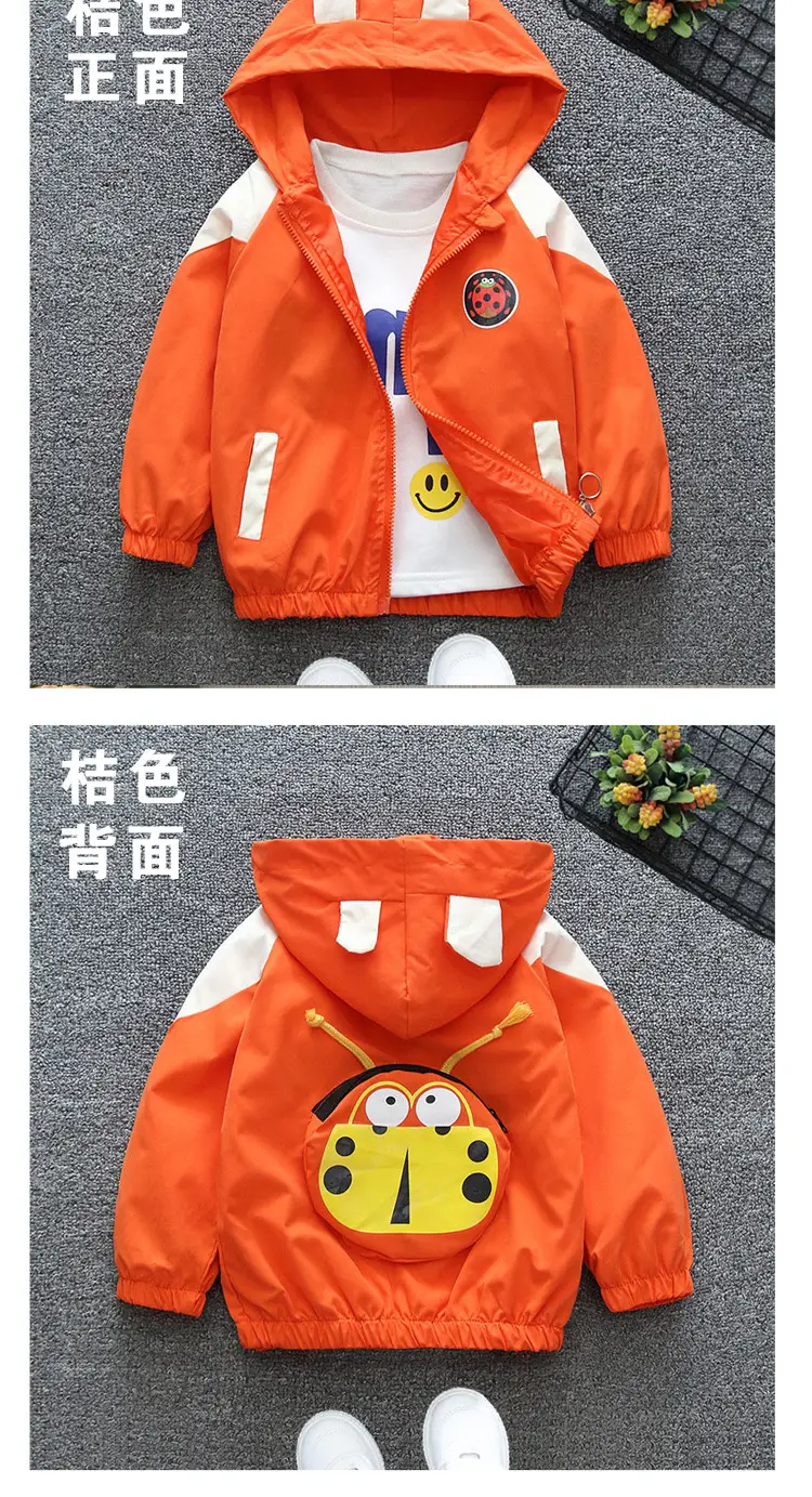 Blue Minion Hooded Zipper Coat for Boys Spring 2025 — feature 6