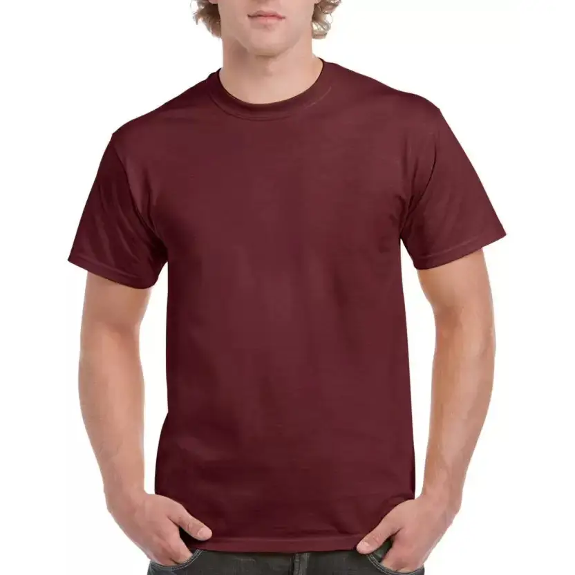 Pure Cotton Green Men's T-Shirt Short Sleeve Export Large