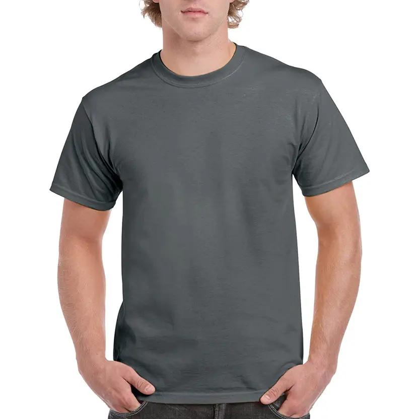 Pure Cotton Green Men's T-Shirt Short Sleeve Export Large